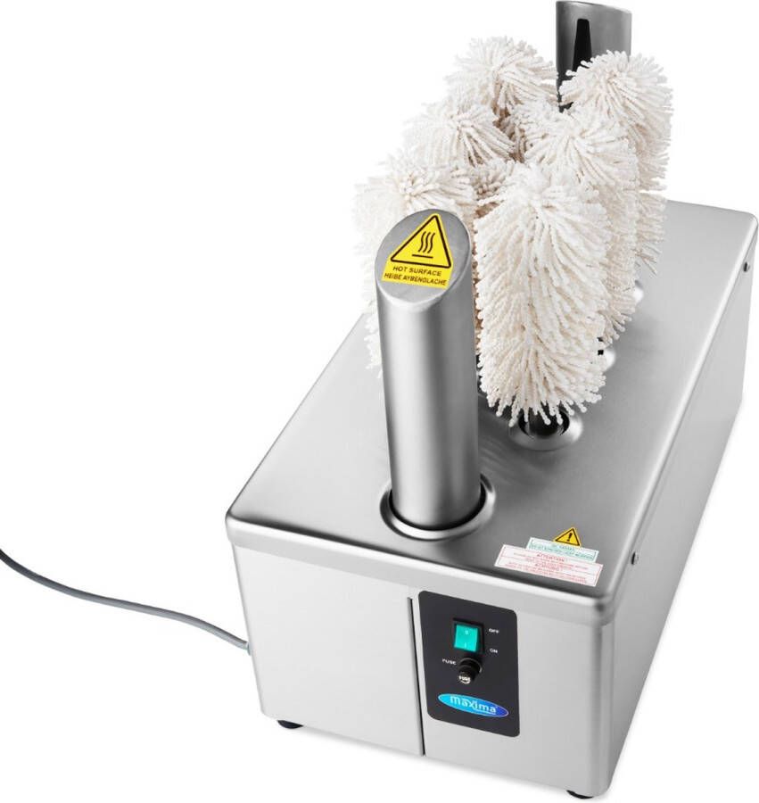 Maxima Glazen Poleermachine 8 Borstels – 600 Glazen Uur