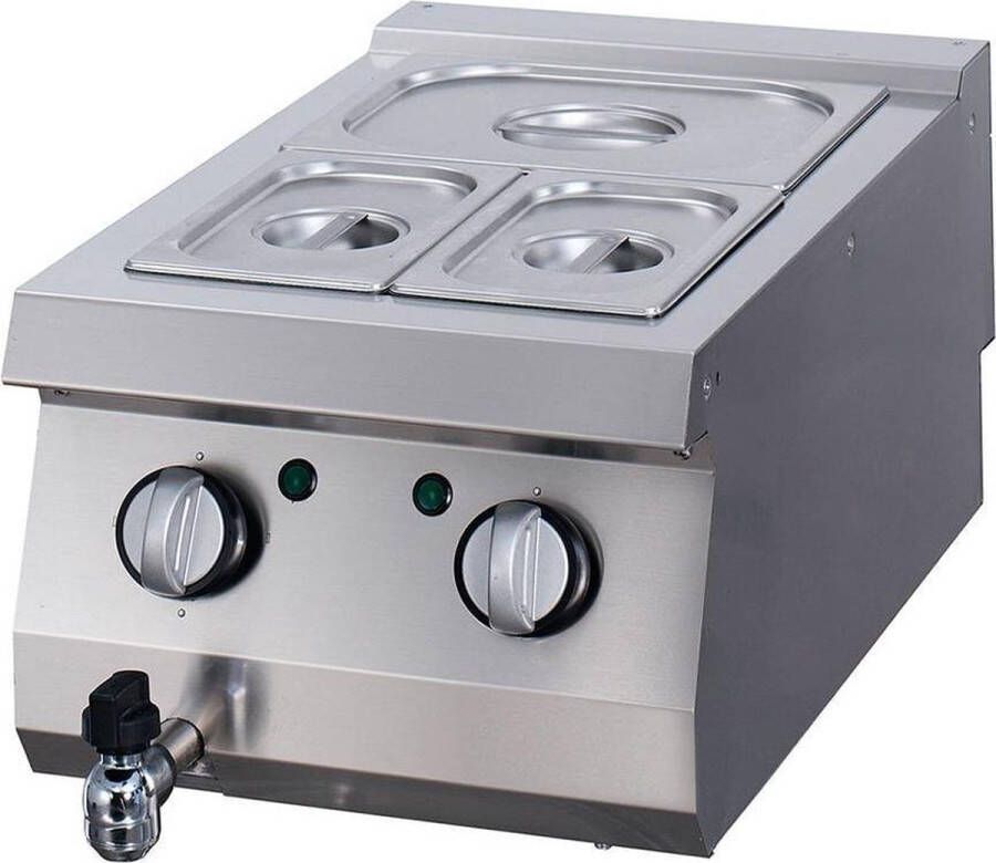 Maxima Heavy Duty Bain Marie Enkel 70 cm Diep Elektrisch Kookapparatuur 700 Kooklijn