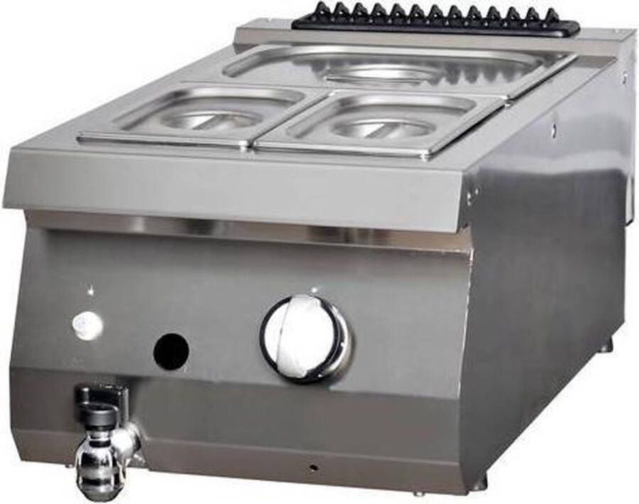 Maxima Heavy Duty Bain Marie Enkel 70 cm Diep Gas Kookapparatuur 700 Kooklijn