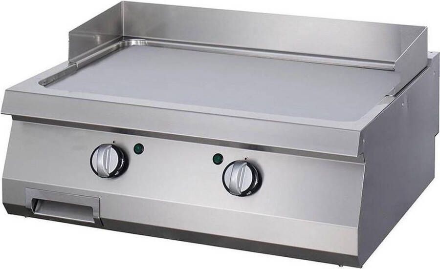 Maxima Heavy Duty Grillplaat Glad Dubbel 70 cm Diep Elektrisch