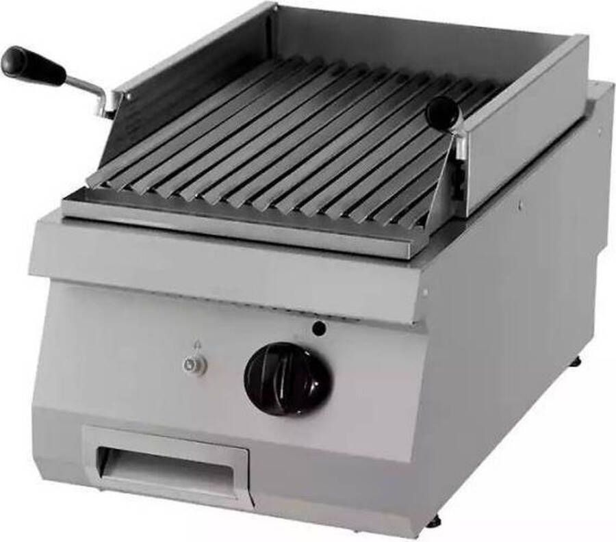 Maxima Heavy Duty Lavasteengrill Enkel 70 cm Diep Gas 700 Kooklijn
