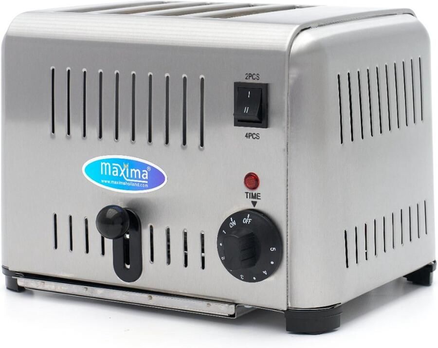 Maxima Toaster 4 Boterhammen Kookapparatuur Broodrooster - Foto 2
