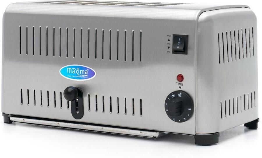 Maxima Toaster 6 Boterhammen Kookapparatuur Broodrooster - Foto 2