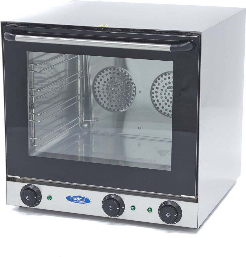 Maxima Heteluchtoven Grillen 4 Roosters Ingebouwde Timer tot 300°C Kookapparatuur Heteluchtoven