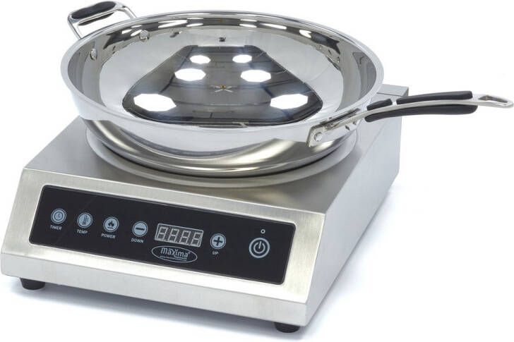 Maxima Horeca Inductie Wok Wokbrander Professioneel 3500W Inductiekookplaat Wokken en Roerbakken Inductieplaat Kookplaat - Foto 2