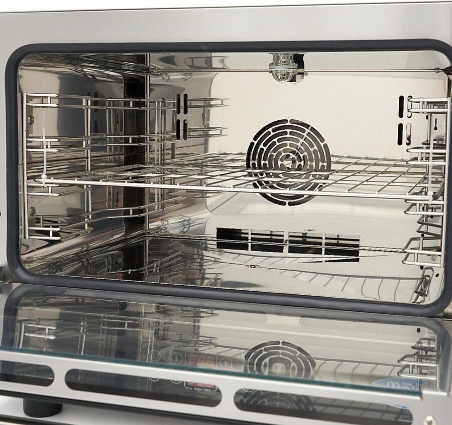Maxima Combisteamer 4 Bakken (1 1 GN 60 x 40 cm) Digitaal Display 400V