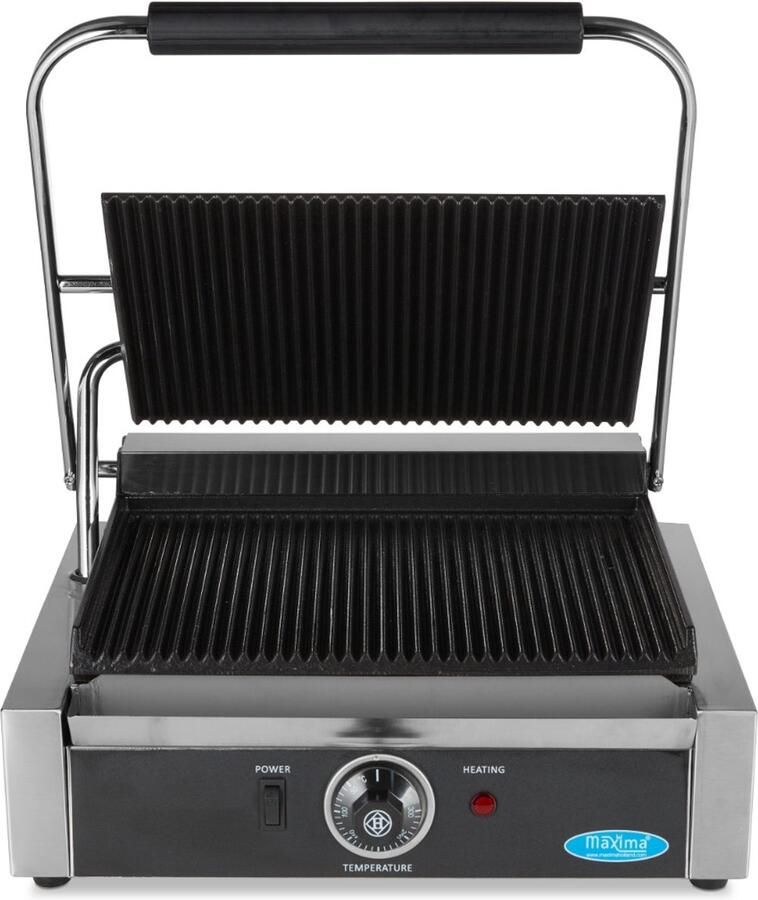 Maxima Contactgrill Gegroefd Enkele Grillplaat 33 5 cm Professionele Grill Gietijzeren Bakplaten - Foto 2