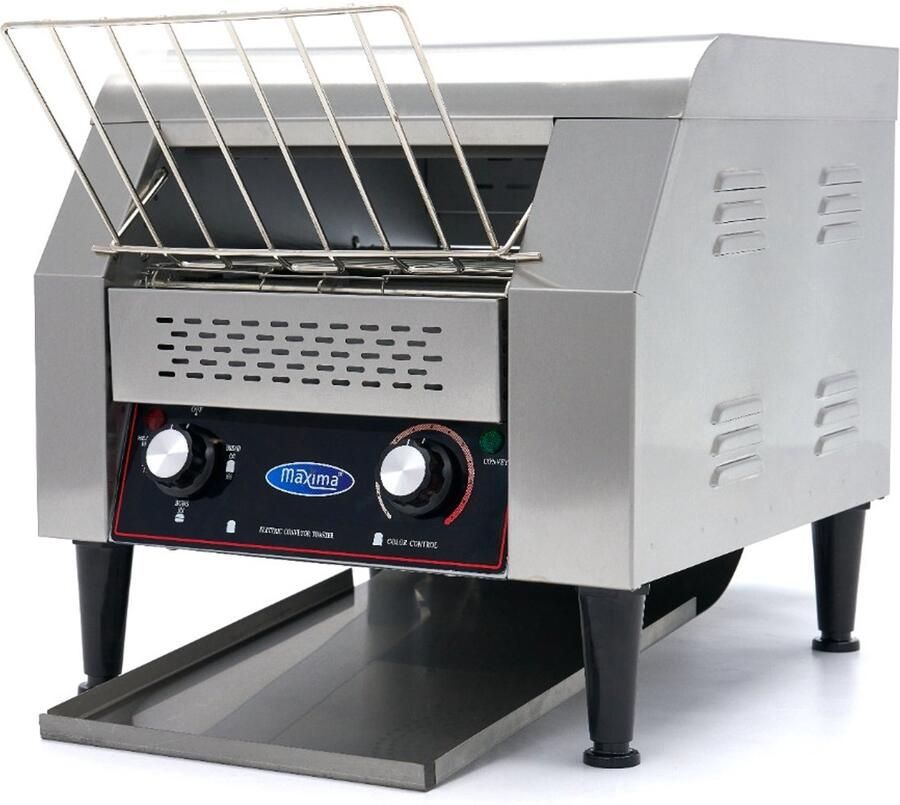 Maxima Doorloop Broodrooster 300 Sneden Uur Aanpasbare Snelheid incl. Kruimellade