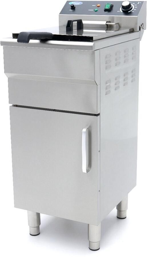 Maxima Frituurpan 16 L 1 Mand met Tapkraan en Opbergruimte 230V - Foto 2