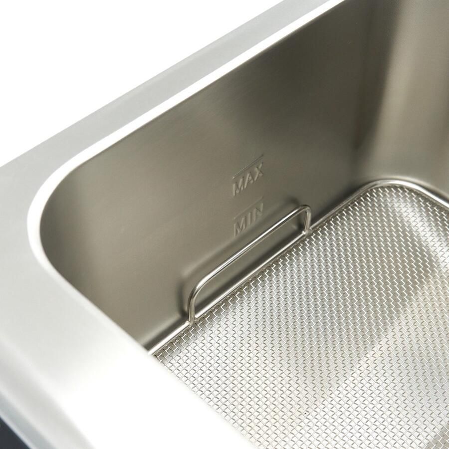 Maxima Frituurpan 8 L 1 Mand Inductie Liftsysteem met Tapkraan