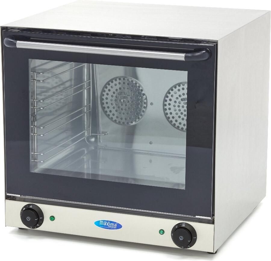 Maxima Heteluchtoven 4 Roosters Ingebouwde Timer tot 300°C Kookapparatuur Heteluchtoven