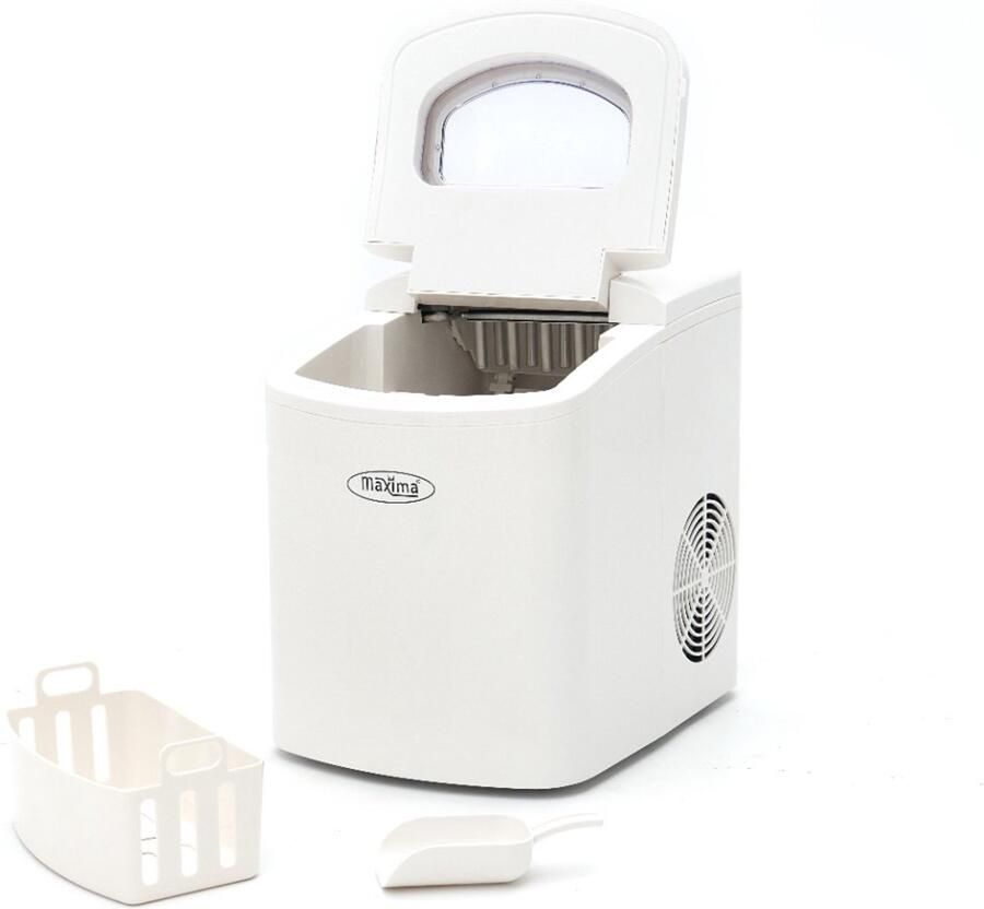 Maxima Ijsblokjesmachine 10-12 Kg Dag Holle Ijsblokjes Luchtgekoeld Wit