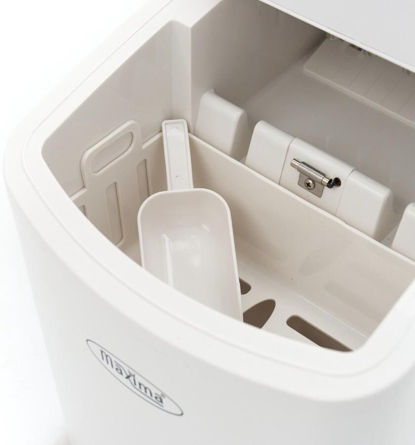 Maxima Ijsblokjesmachine 10-12 Kg Dag Holle Ijsblokjes Luchtgekoeld Wit