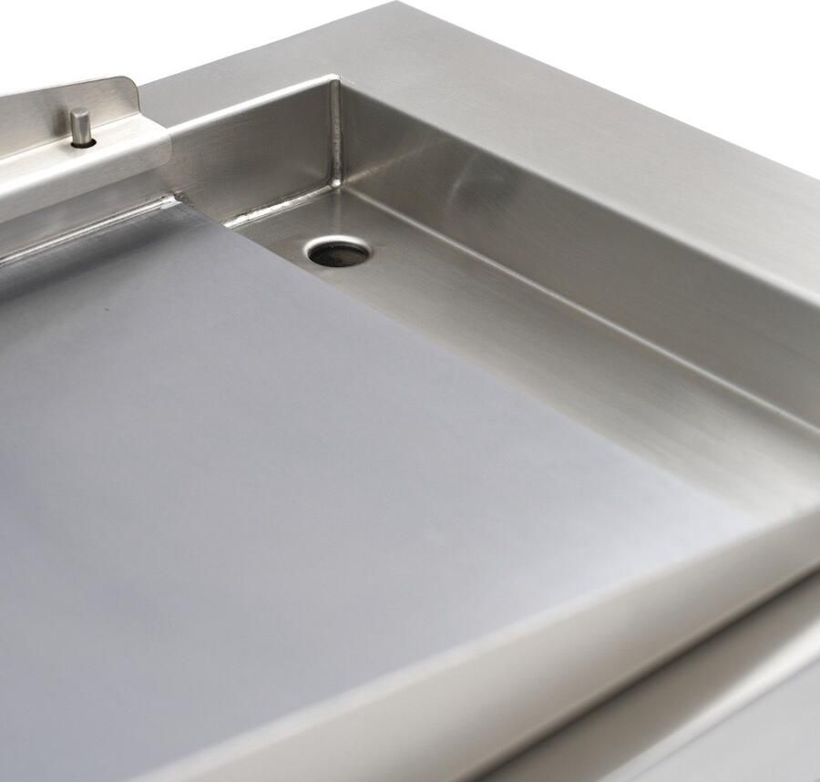 Maxima Inductie Grillplaat 700 Glad 5000W Enkel met Onderstel