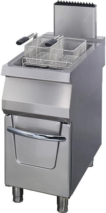 Maxima Premium Friteuse 1 x 22 L Enkel 90 cm Diep met Tapkraan Gas