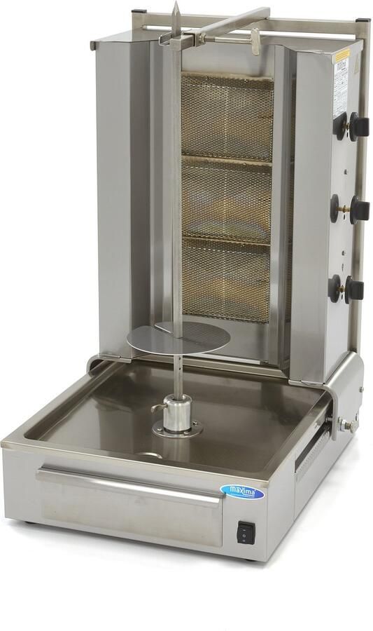 Maxima Shoarma Grill 3 Branders 40 Kg Vlees Gas Kookapparatuur Doner Kebab Grill - Foto 3