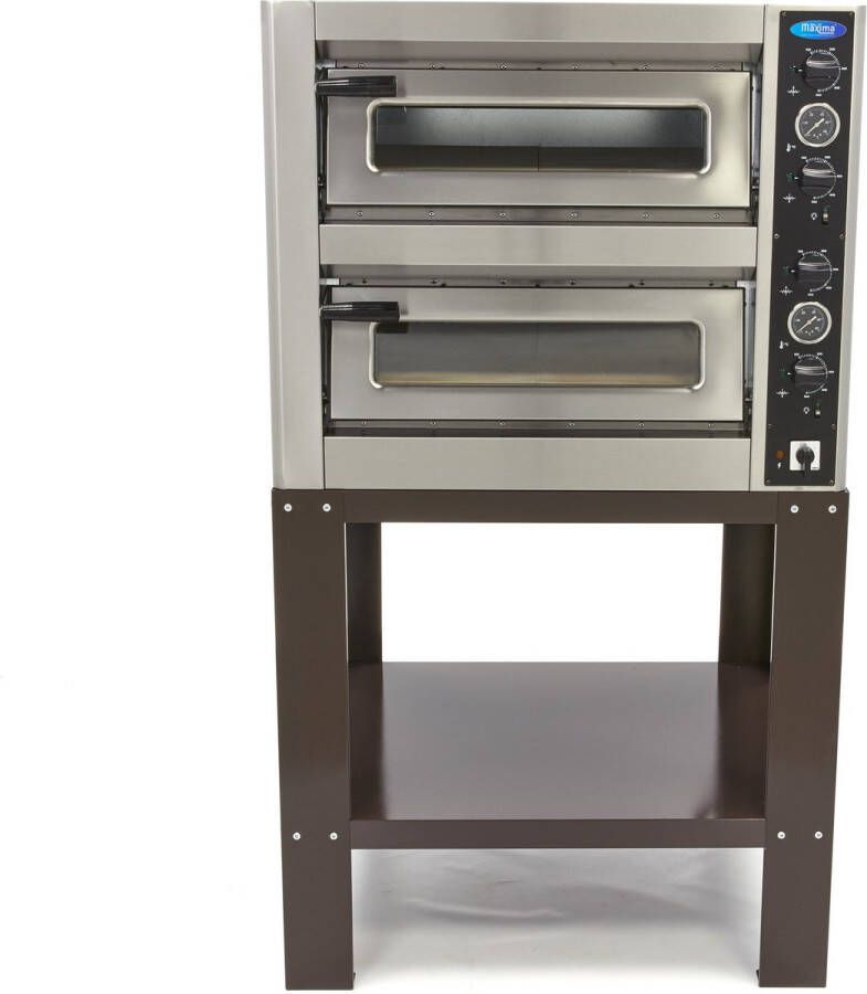 Maxima Onderstel Deluxe Pizza Oven 4 + 4 x 30 cm Dubbel