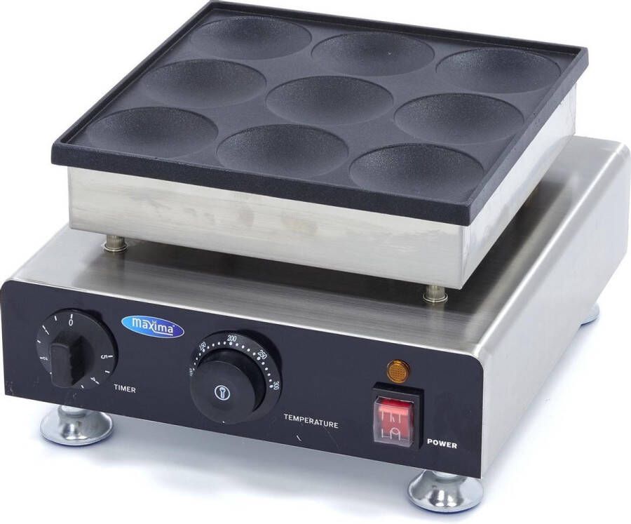 Maxima Pannenkoekplaat Amerikaans 9 Stuks Ø 8 cm Kookapparatuur Pannenkoekmaker