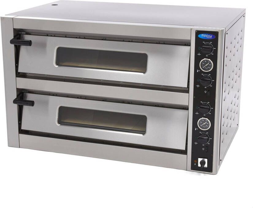 Maxima Pizza Oven 12 Pizza's Ø 30 cm 2 Kamers Kookapparatuur Pizza Oven