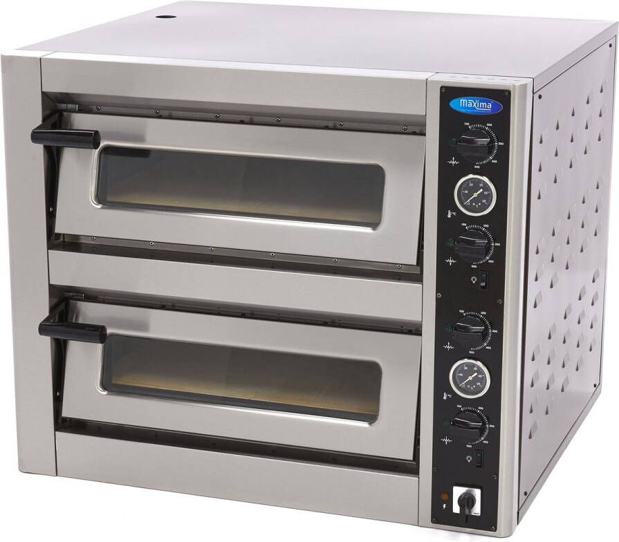 Maxima Pizza Oven 8 Pizza's Ø 30 cm 2 Kamers Kookapparatuur Pizza Oven