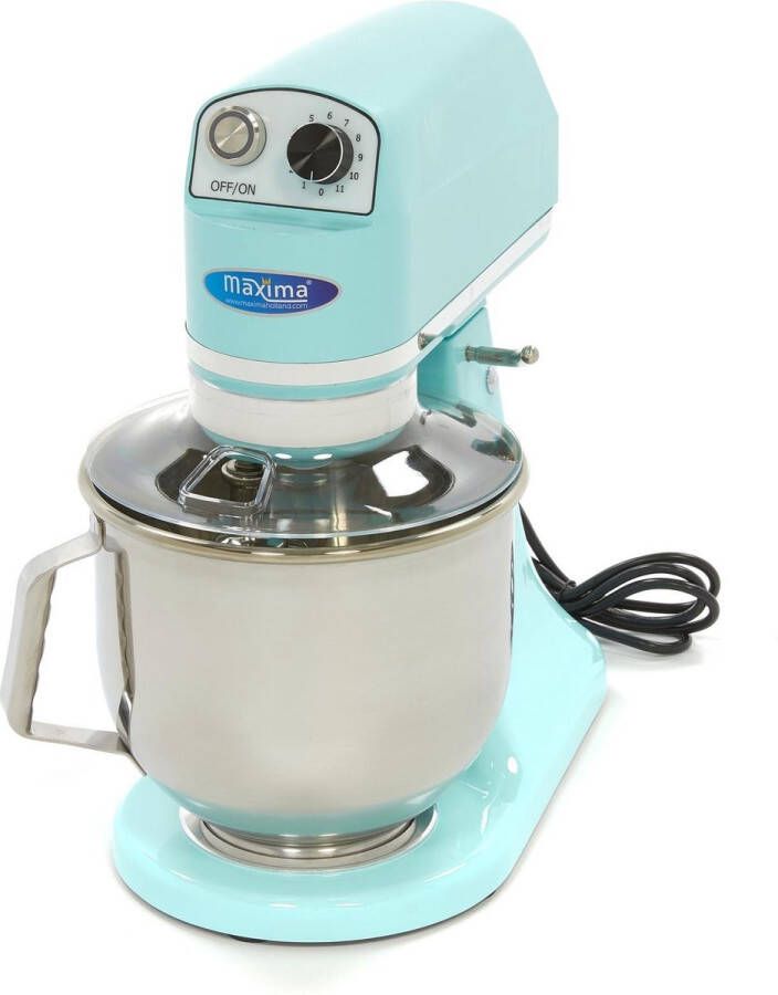 Maxima Planeetmenger 7 L Tot 2 Kg Deeg Pastel Blauw RVS Mengkom 11 Snelheden Keukenmachine Standmixer Keukenrobot 7 liter