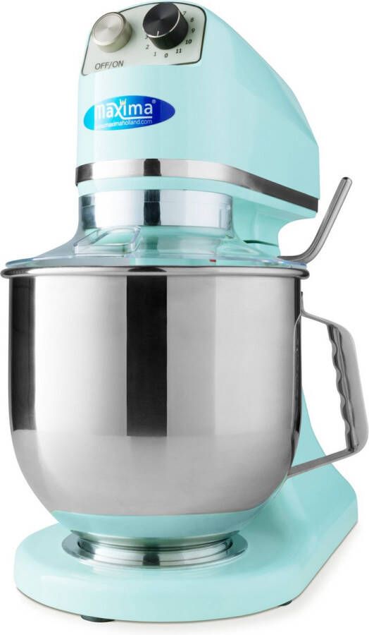 Maxima Planeetmenger 7 L Tot 2 Kg Deeg Pastel Blauw RVS Mengkom 11 Snelheden Keukenmachine Standmixer Keukenrobot 7 liter