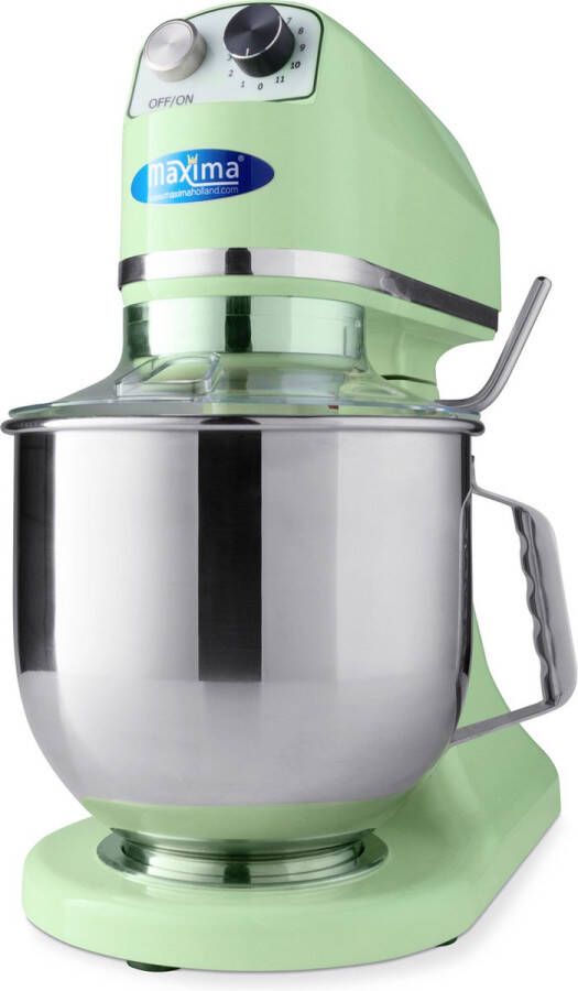 Maxima Planeetmenger 7 L Tot 2 Kg Deeg Pastel Groen RVS Mengkom 11 Snelheden Keukenmachine Standmixer Keukenrobot 7 liter