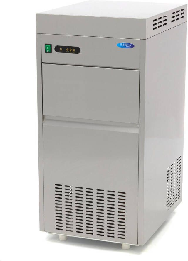 Maxima Schilferijsmachine 85 Kg 24 u Crushed ice Luchtgekoeld Barapparatuur IJsblokjesmachine