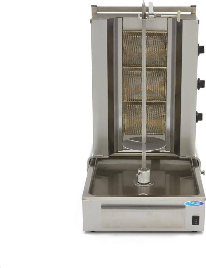 Maxima Shoarma Grill 3 Branders 40 Kg Vlees Gas Kookapparatuur Doner Kebab Grill