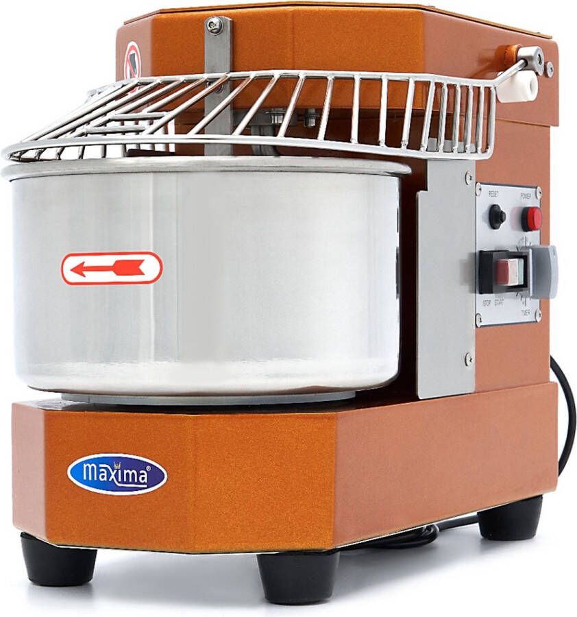 Maxima Spiraalkneder 8 L 4 5 Kg Deeg Goud Geel Deegkneder Professioneel Spiraalmixer met Veiligheidskooi 8 liter 4 5 kilo - Foto 3