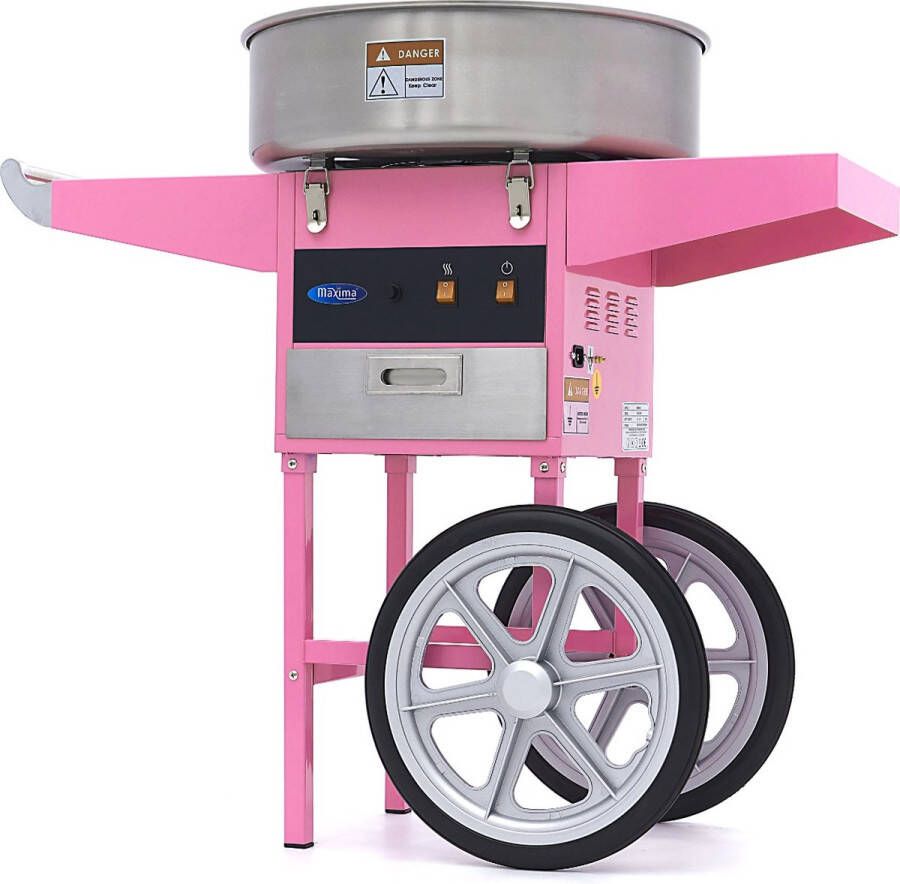 Maxima Suikerspinmachine – Ø 52 cm – Roze – met Onderstel