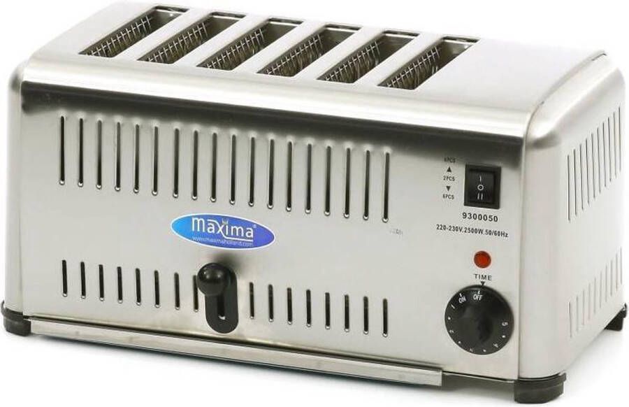 Maxima Toaster 6 Boterhammen Kookapparatuur Broodrooster