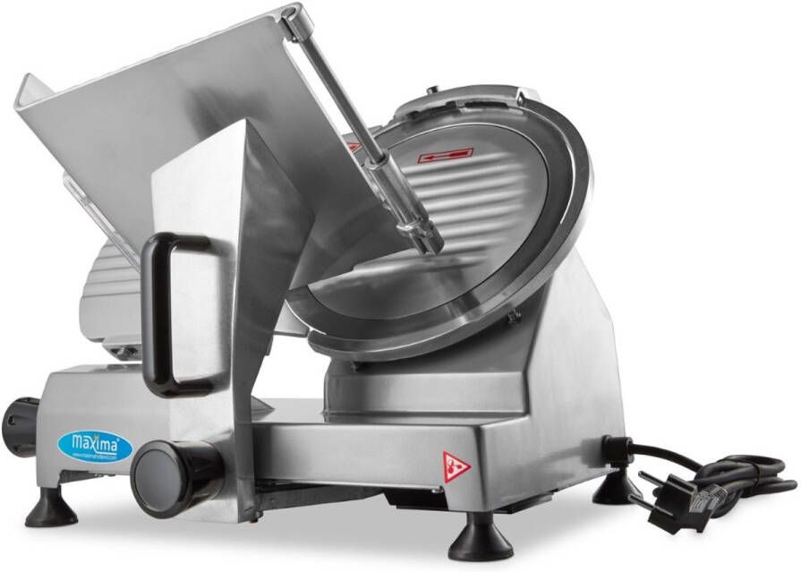Maxima Vleessnijmachine Ø 25 cm Mes Vleeswaren Snijden Professioneel Horeca Vlees Snijder RVS
