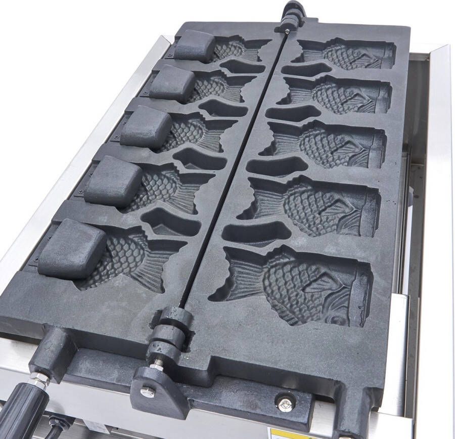 Maxima Wafelijzer 5 Stuks Taiyaki Visvorm Draaibaar Digitaal Kookapparatuur Wafelijzer - Foto 3