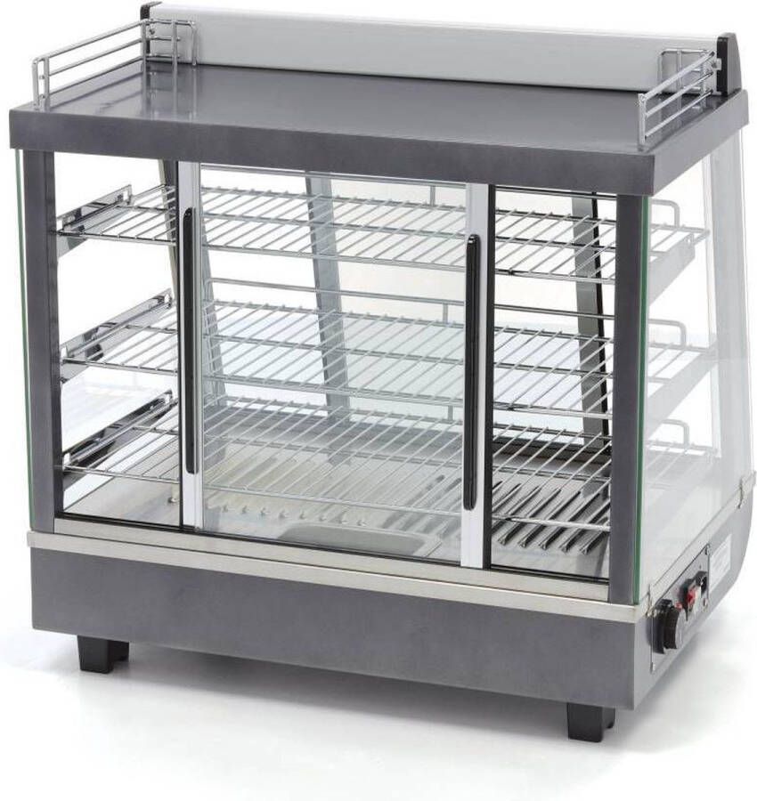 Maxima Warmhoudvitrine 96 L 67 5 cm 3 Niveaus Warmhouden Warmhoudvitrine