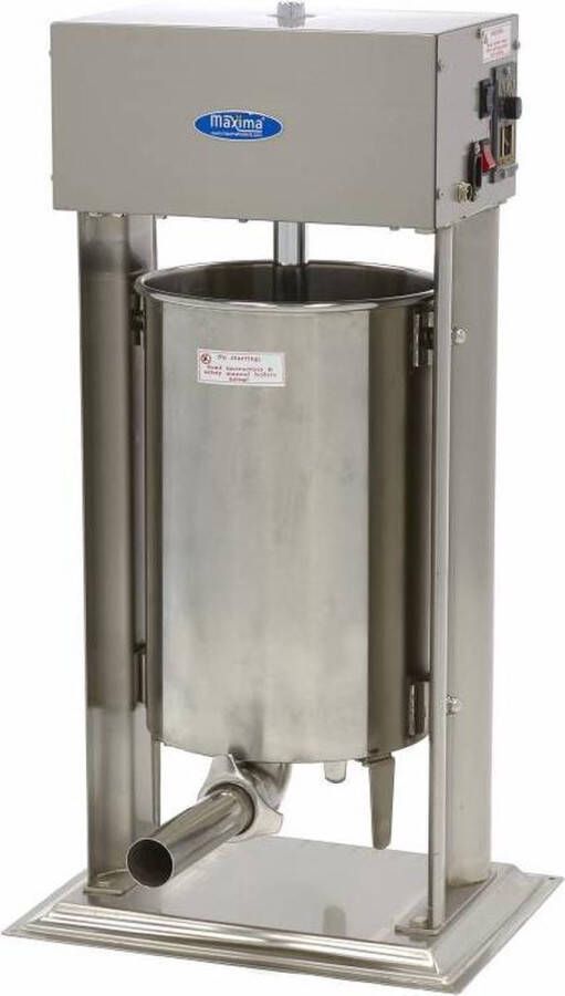 Maxima Worstenvuller 20 L Automatisch Verticaal incl. 4 Vulbuizen Voedselbereiding Worstenvuller