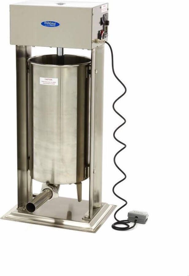Maxima Worstenvuller 25 L Automatisch Verticaal incl. 4 Vulbuizen Voedselbereiding Worstenvuller