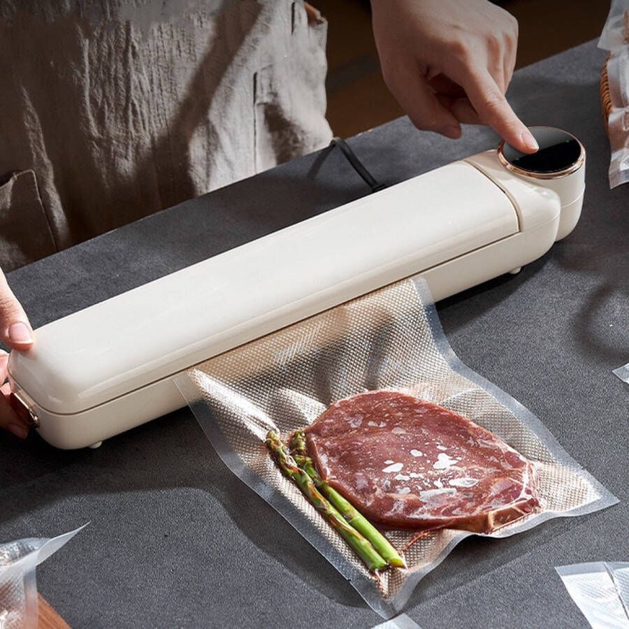 MDHL Vacumeermachine met 55 zakken Vacuümmachine Seal apparaat Vacuümkamer Vacuümmachine voedsel Incl. 5 vacuümzakken Houdbaar voedsel