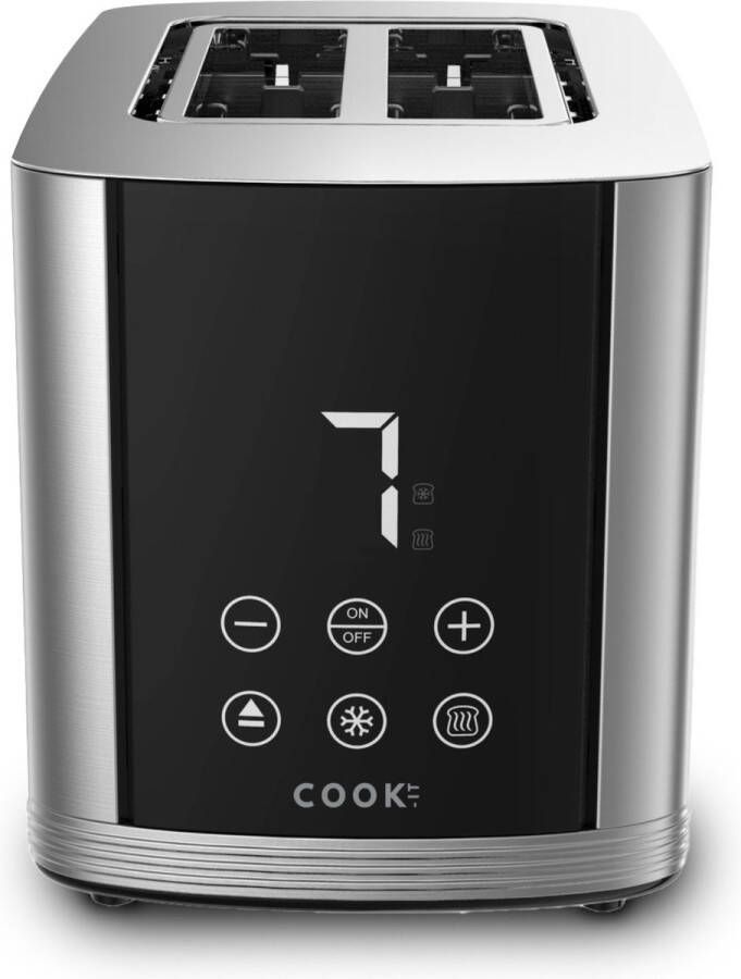 Media Evolution COOK-IT Digitale Broodrooster RvS Toaster 7 Standen Ontdooifunctie Extra diep - Foto 2