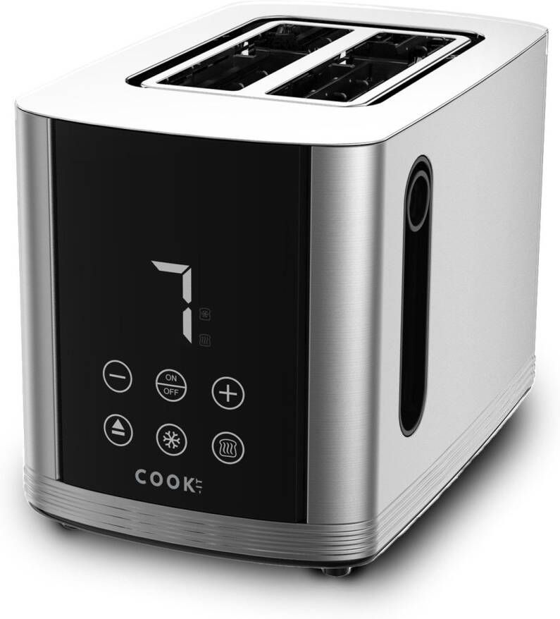 Media Evolution COOK-IT Digitale Broodrooster RvS Toaster 7 Standen Ontdooifunctie Extra diep - Foto 1