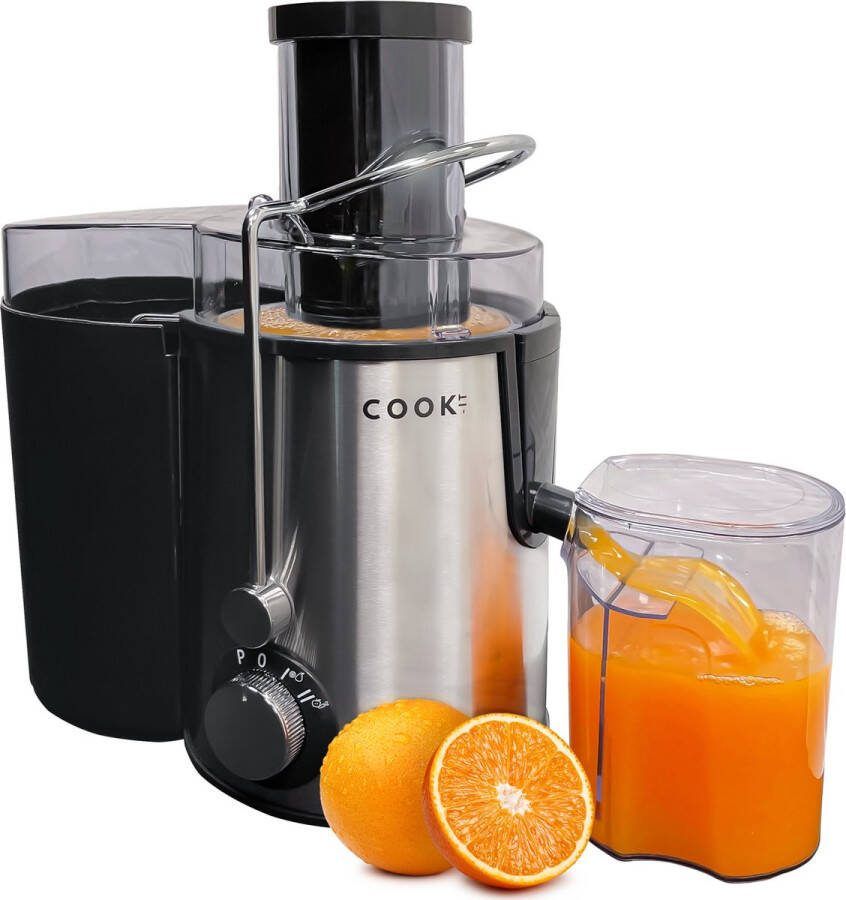 Media Evolution COOK-IT Sapcentrifuge Extra Sterk 550 ml Sapbeker 1L Pulpcontainer 3 Snelheden Juicer Ultrafijne Filter
