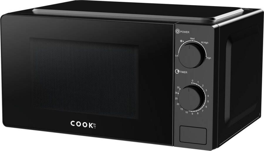 Media Evolution COOK-IT Vrijstaande Magnetron 20L 5 Verwarmingsstanden Microgolfoven Microwave Zwart