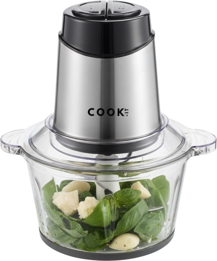 Media Evolution COOK-IT Hakmolen Elektrisch Glazen 2L Kom XL 500W Extra Sterk - Foto 2