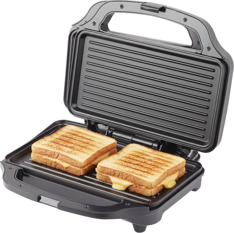 Media Evolution COOK-IT Tosti apparaat Sandwich IJzer XL Extra Breed 15x28 CM