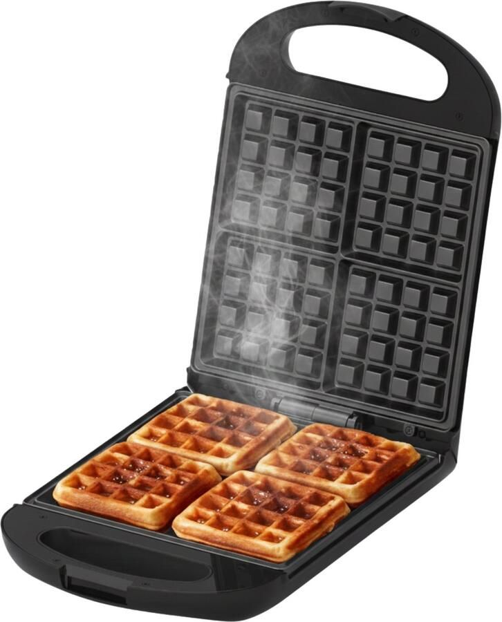 Media Evolution COOK-IT Wafelijzer Waffle Maker Vier Per Keer Anti Aanbaklaag 1100W - Foto 2
