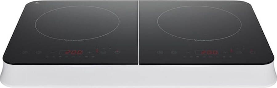 MEDION Dubbele inductiekookplaat MD 18493 3.500 watt inductievermogen 10 temperatuurinstellingen 180 min. timer kristalglazen oppervlak - Foto 3