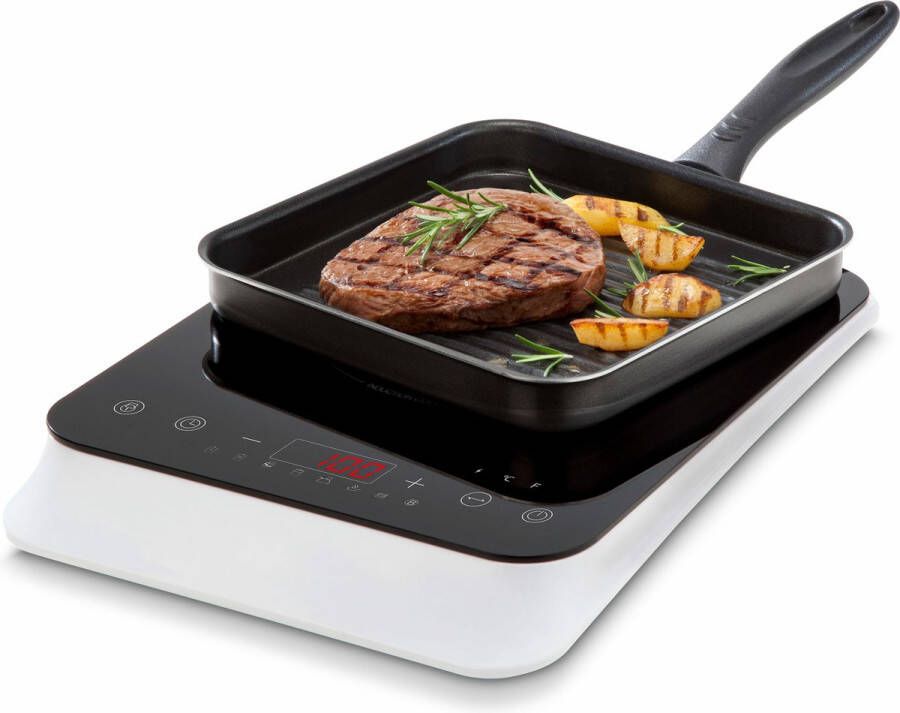 MEDION Inductiekookplaat (single 2000 watt inductiekookplaat 8 automatische programma's automatische panherkenning sensor touch LED-display 10 temperatuurinstellingen kristalglasplaat MD 1849 - Foto 2