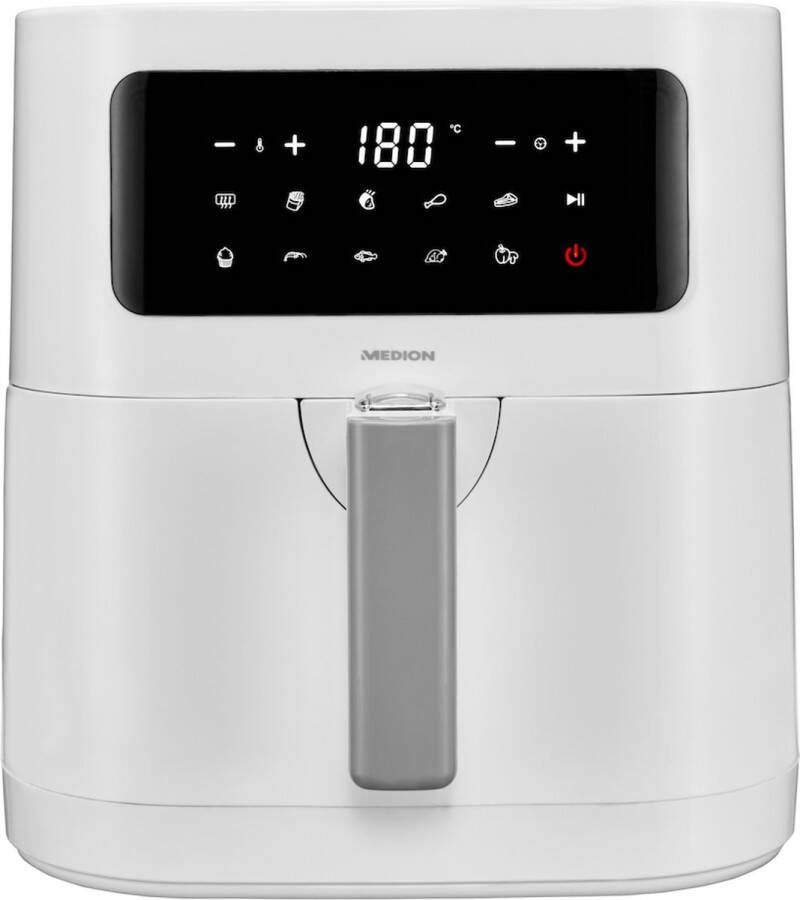 MEDION LIFE E40 XL heteluchtfriteuse (MD11740) olievrij frituren 9 automatische programma's 5 2 L mandinhoud