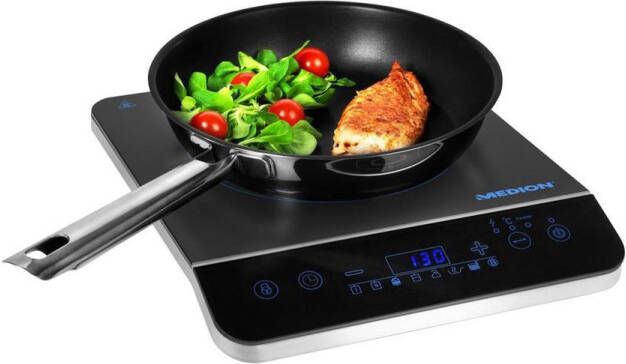 MEDION MD 17595 Vrijstaande inductie kookplaat 1 pit Wit Zwart - Foto 2