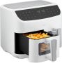 MEDION P20 XXL Dubbele Airfryer (8 7 liter 2.600 watt heteluchtfriteuse met 2 kamers kijkvenster 9 automatische programma's 2 lades Dual Airfryer Dual Cook & Sync finish functie) wit - Thumbnail 1